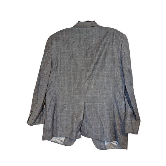 Hart Schaffner Marx 42S Gray Plaid 2-Piece Suit Wool Blend Classic Fit Mens Blaz - Picture 6 of 12